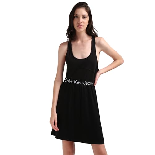 Calvin Klein Jeans Damen Kleid Racerback Elastic Dress Sommer