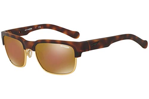 Arnette Dean AN4205 21527D Sunglasses, Havana Frame 59mm w/Gold/Brown Lens