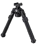 CVLIFE Tactical Rifle Bipod Quick Release Picatinny Bipod 360 Degree Swivel Adjustable Made of High-Strength Polymer and Aluminum for Sturdy and Solid Support for Shooting and Hunting