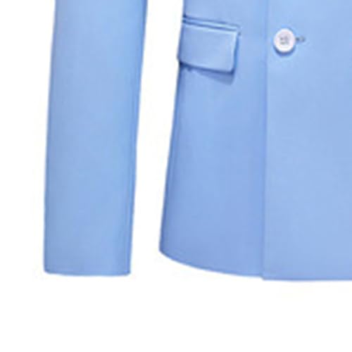Men's Casual Business 2 Piece Suit Sets Slim Fit Double Breasted Blazer Jacket Pants Set Wedding Prom Tuxedo Suits4