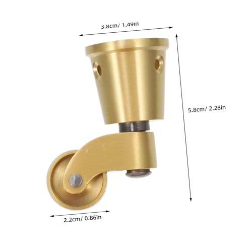 Sturdy Brass Caster Cups for Furniture Legs and Chairs