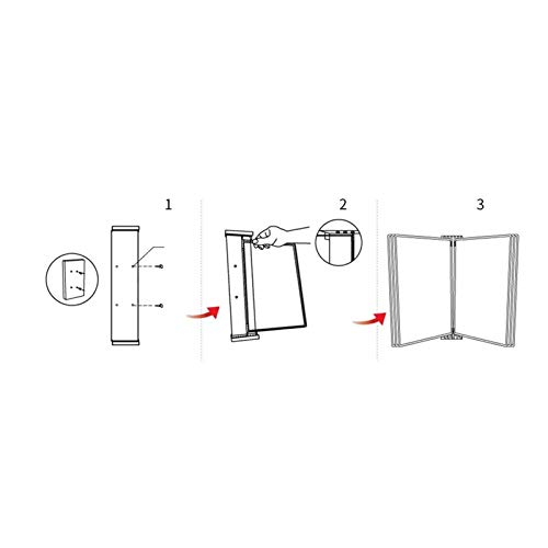 Soporte for archivos con tapa magnético para proteger documentos 4