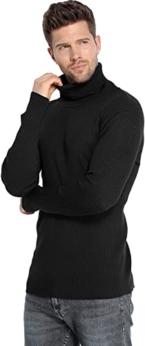 NORTHWIND Men's High Turtle Neck Cotton T-Shirt
