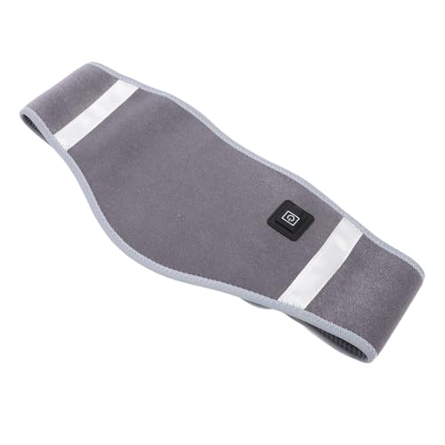 Omquot Cinturón calefactado, cinturón calefactor portátil para la parte baja de la espalda con control de temperatura USB 3 con bolsa de malla para la espalda