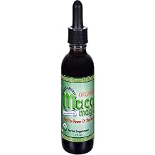 Maca Magic 100% Organic Liquid Extract 2oz Peruvian Premium Grade Maca - Full Spectrum Blend of Black Maca, Red Maca, Purple Maca, and Yellow Maca - Certified Organic - Raw Vegan