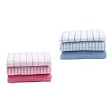 ROMISBABA 6 Piezas Unidades Paños de Cocina Absorbentes y Duraderos para Limpieza Doméstica Toallas de Cocina Suaves y Resistentes al Encogimiento para Uso Diario Hogar y Color Aleatorio