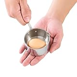 Cooks Standard Stainless Steel Butter Warmer 0.15 QT, Multi-Ply Clad Small Sauce Pan, 140ml Mini Butter Chocolate Milk Melting Pot with Pour Spout Cooking Pot ideal for Chefs, Baristas