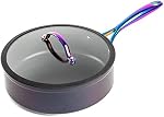 Set 12-Piece Nonstick Ceramic Cookware Set Thyme & Table Rainbow/Ideal for cooking exquisite dishes/Mom needs it/Ideal product for Chef/This product should not be missing in your home, 21x14x7
