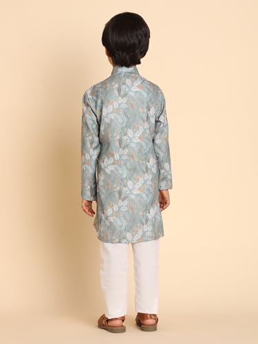 Image of Pro-Ethic Style Developer Boys Heavy Cotton Printed Kurta and Pajama Set for Kid's Ethnic Wear (S-280)