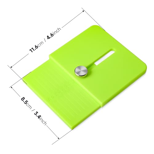 FOSHIO 2 Pièce outils Modèle de cutter Green Edge Wrap Cuttermess Outil de mesure précise Bord réglable (5-35 mm) Guide de coupe ligne droite pour meubles, vinyle et papier peint Emballage – vue 2