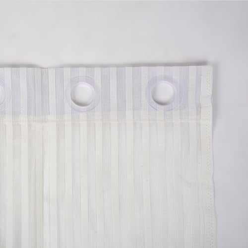 Image of Kuber Industries Door Curtain | Sheer Door Curtains | Parda for Living Room | Bedroom Balcony Parda | Door Curtain Parda for Home D?cor | Lining Net | 7 Feet | Cream