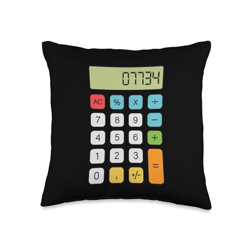 Hello Calculator Throw Pillow