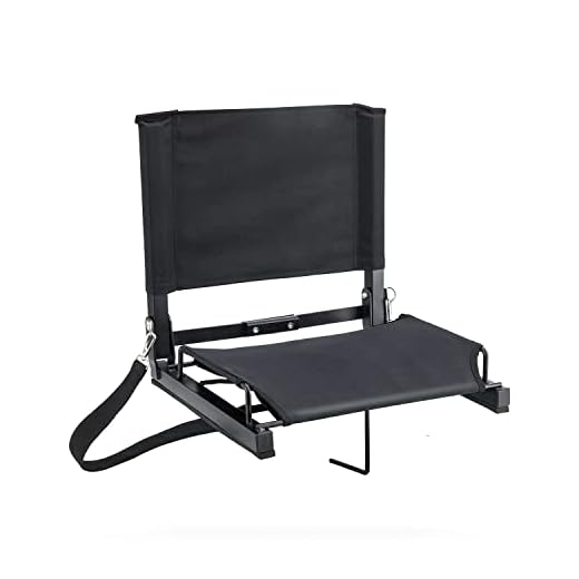 Ohuhu Stadium Seats/Stadium Chairs Bleacher Seats with Bungee Cord Cushion and Comfortable Backrest