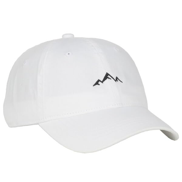 Image of Outdoor Cap Mountain Embroidered Dad Hat Adjustable Soft Cotton Polo Style Unstructured Baseball Cap for Men & Women