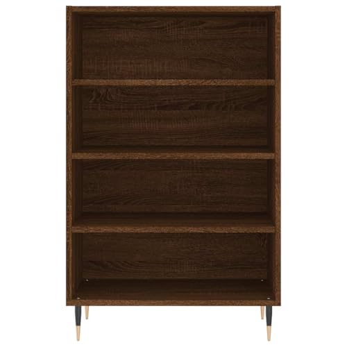 Buffet chêne marron pour optimiser les petits espaces meuble rangement 90 cm