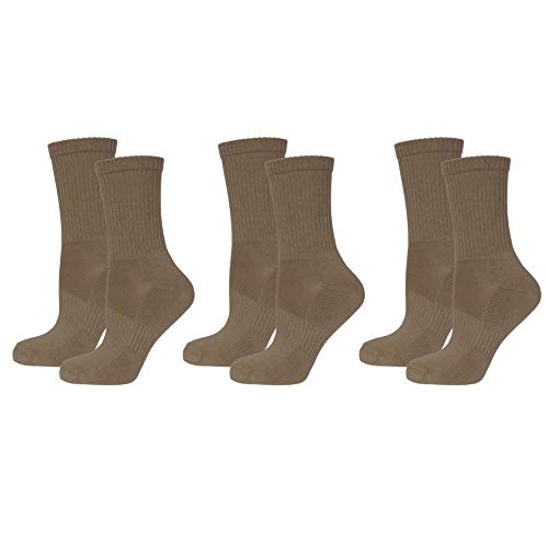 Preisvergleich Produktbild Safersox Mückensocken-Sportsocken Socken - 3er Vorteilspack Mokka, 43-46