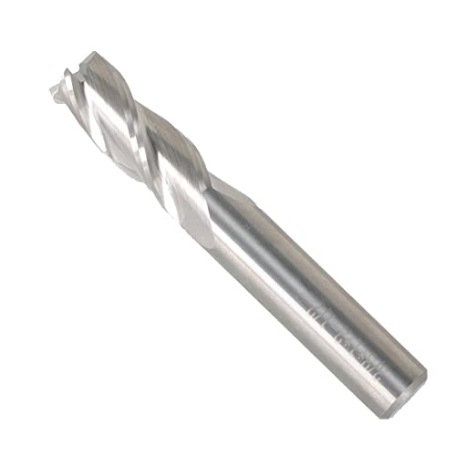 Image of 3Pcs Helix Carbide Square End Mill, 3 Flutes 3 /8 inch CNC Spiral Router Bits Fit for for Aluminum and Non-Ferrous Metal Roughing and Finishing (2.5 inch Overall Length)