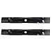 (2) Lawn Mower Blades for John Deere LA100 LA105 LA110 LA120 LA125 Z225 Z235
