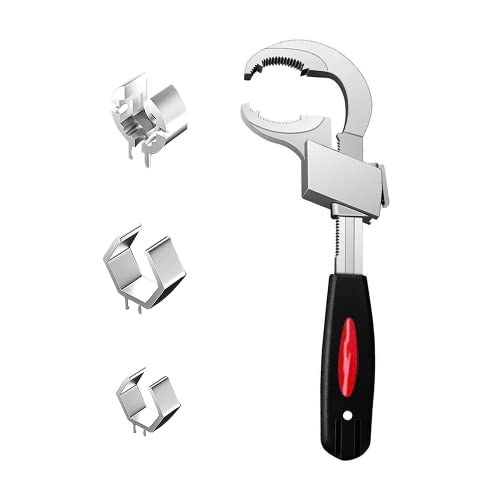 LYTGTOP Clé à double molette universelle réglable, clé multifonctionnelle, grande ouverture pour tuyau d'eau, clé d'évier pour la maison et la salle de bain Cover