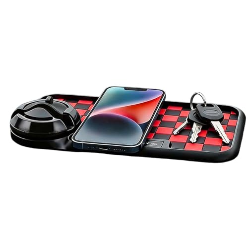 Tapis de téléphone antidérapant pour voiture pour ranger vos lunettes et clés au quotidien