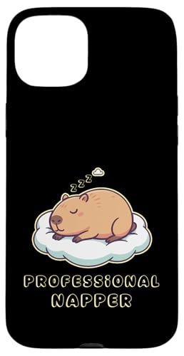 Capybara Sleeping Professional Napper �ʔ������킢���J�s�o�������Ă��铮�� �X�}�z�P�[�X iPhone 15 Plus �p