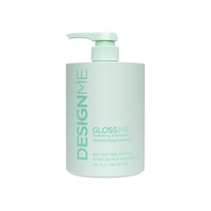 GLOSS.ME Hydrating Shampoo by DESIGNME | Hemp & Argan Oil Shampoo Adds Softness & Shine | Straight, Wavy, or Curly Hair | Color-Safe Moisturizing for Dry Hair