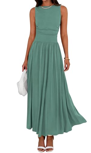 Comfortable Maxi Dresses Flowy Sleeveless Vacation 20 comfortable maxi dresses - sage green