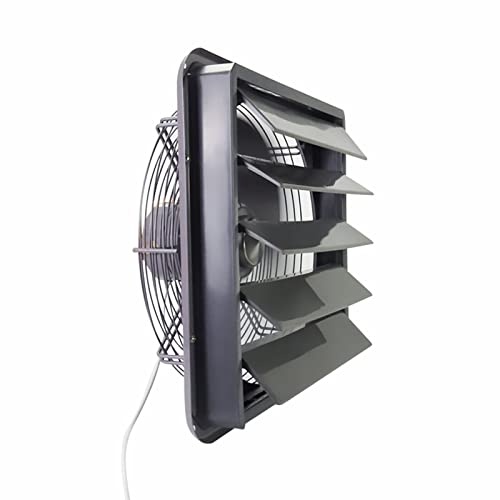 Extractor de ventilación para ventana de pared de 12 pulgadas, potente ventilador para hogar e industrial, 110W, rejilla metálica miniatura 1