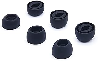 Adhiper Silicone Earbuds Replacement Buds Pro Earbuds Earmuffs Compatible for Samsung Galaxy Buds Pro Earplugs-fit in the charging case, Noise-Reducing non-Slip Silicone Earplugs with filter (Black)