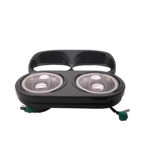 Phare avant double LED pour Road Glide 2004-2013 optique de moto 80W noir DRL