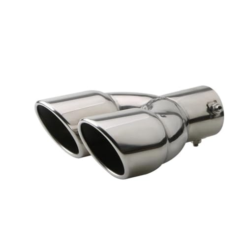 Tuyau d'échappement voiture double sortie 63 mm pour réduire le bruit arrière