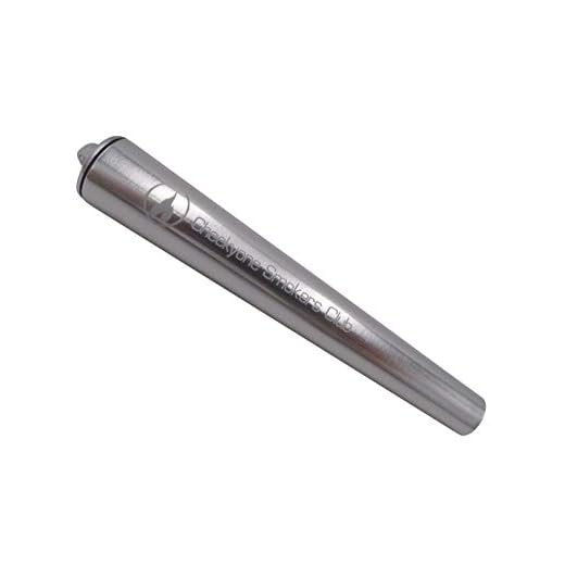 Tubo para guardar puros Cheeky One Smokers Club, de metal y tamaño grande.