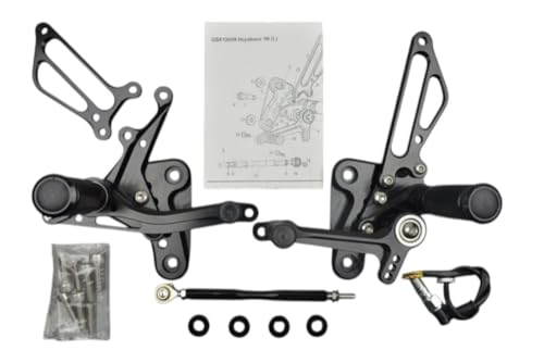 Commandes reculées Hayabusa 1340 GSXR platines en alliage usiné - 2