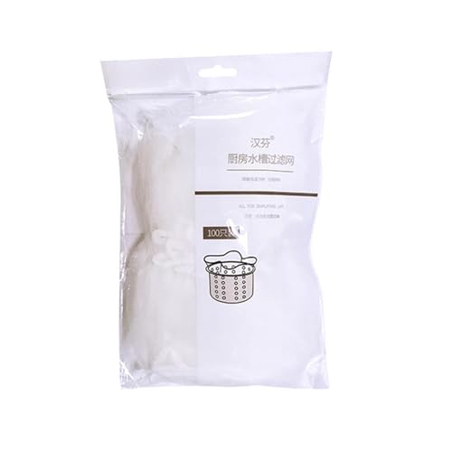 Red filtrante para fregadero de cocina – Filtro de malla para fregadero de 100 piezas, filtro de desagüe para fregadero de cocina | Bolsa con filtro de malla elástica, filtro multifuncional para