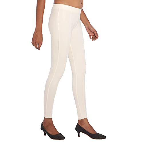 Regular Fit Solid Treggings at Amazon 