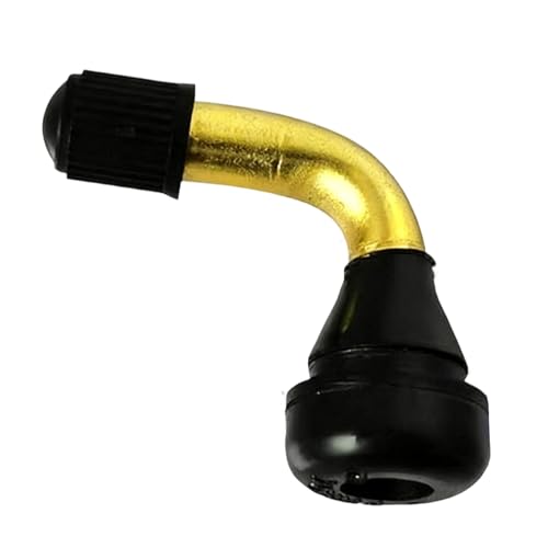 Válvula para Neumáticos de Reposición, Parte de Reemplazo Doblada en Ángulo de 90 Grados, Válvulas sin Cámara para Ruedas de Motocicletas, Para Scooter, ATV, Kart, Bicicleta Eléctrica, Hombres, Mujere