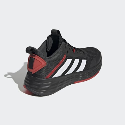 adidas Ownthegame Tênis de basquete masculino, Core Black Ftwr Branco Carbono, 38