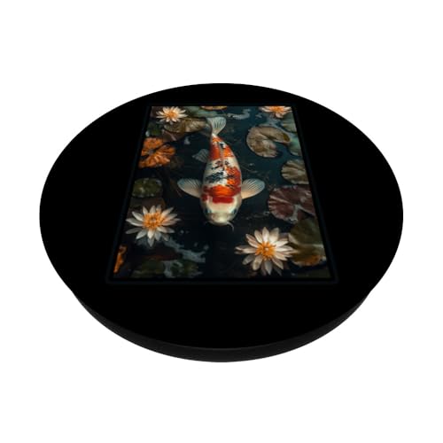 Carpe koï Animal PopSockets PopGrip Adhésif – vue 2