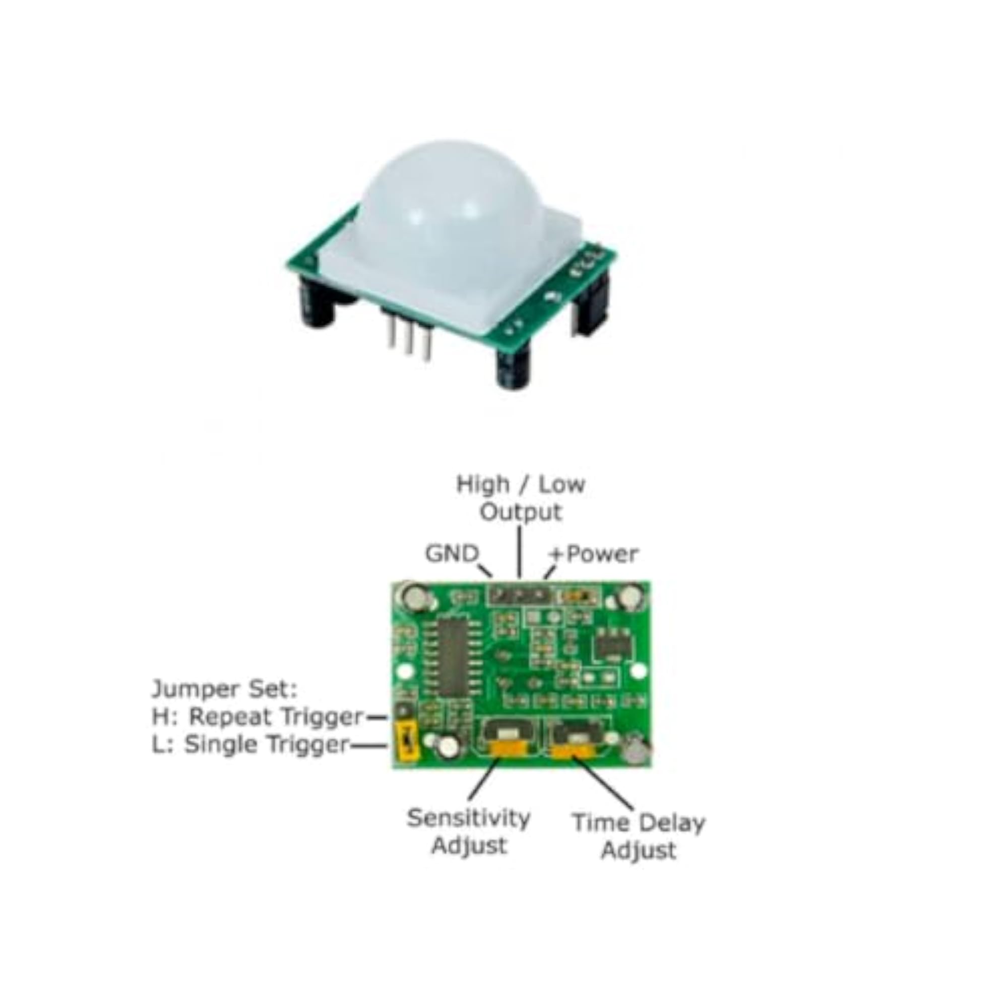 PIR Motion Sensor Module HC-SR501 Infrared Detector for School Projects