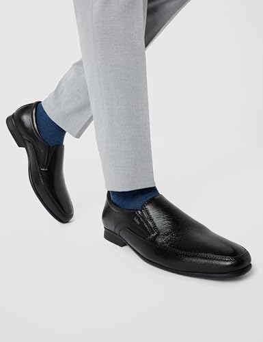 Lee Cooper Store Lee Cooper LC9535E Men's Black Leather Shoes - Image 3