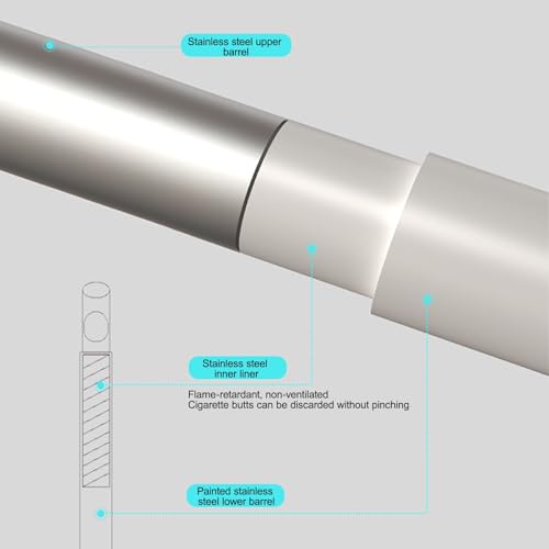 Steel Lockable Trash Can for Secure Waste Disposal in Patios, Gardens, Hotels, Pubs & Offices - Durable Standing Waste Container with Key Lock System