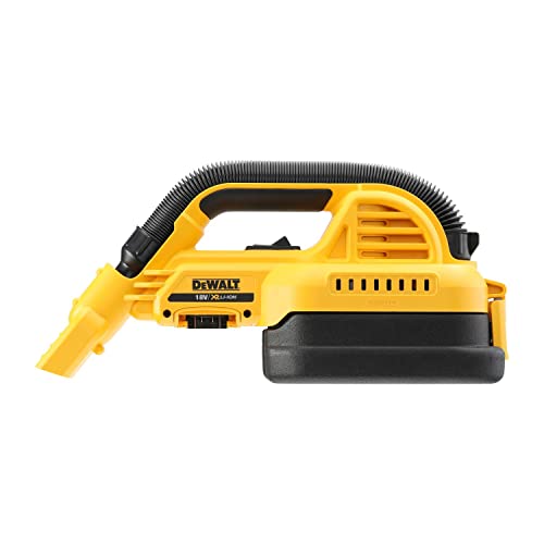 Dewalt Akku-Handsauger/Handsauggerät DCV517N (18 Volt, Hepa-Hochleistungsfilter, ergonomisch gummierter Griff, ausziehbarer Saugschlauch, entleerbarer Staubbehälter mit 1.9 l Fassungsvermögen)