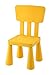 Produktbild Mueblear 90051 Kinder-Stuhl aus Kunststoff, 31 x 30 x 67 cm gelb