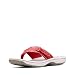 Clarks Women's Breeze Sea Flip Flop, New Red Synthetic, 8 M US