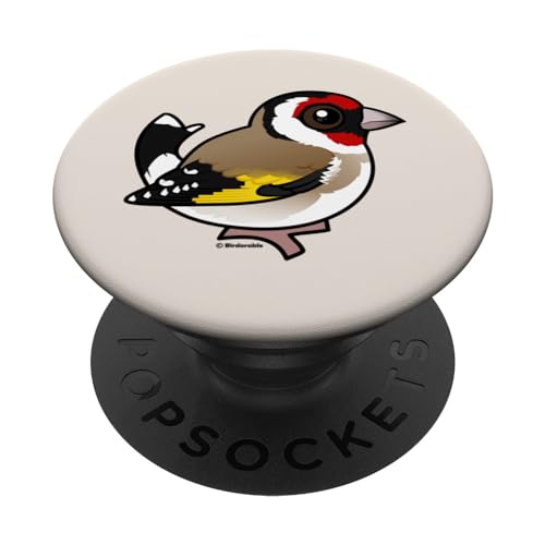 Cute Cartoon European Goldfinch Birdorable Bird Species PopSockets Swappable PopGrip