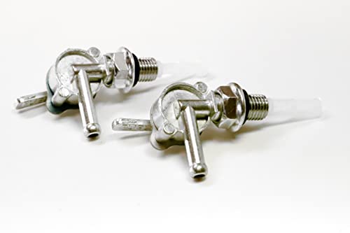 Holzer 2x Benzinhahn für diverse Stromerzeuger und Benzin Motoren, M10 × 1,25