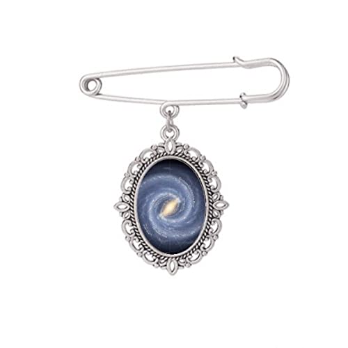 Broche Planet Stars Galaxy motif galaxie et année lumière pour robe et vêtement femme M
