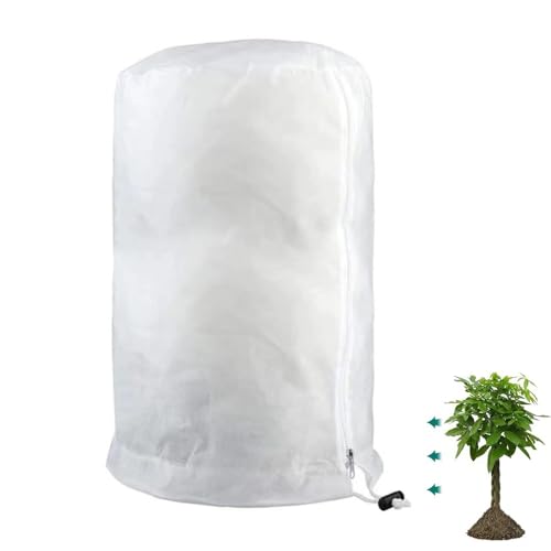 Itisyou 植物保護カバー 観葉植物冬越しカバー 植物防寒カバー 植木鉢 防寒対策 凍結防止保護袋 保温 防霜 防雪 防風 虫よけ 霜よけ 凍結防止 巾着式 通気性 プランター保護カバー ガーデン 観葉植物 園芸用品