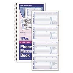 BOOK,PHONE REC,NCR,4 by Tops