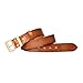 Produktbild AGUTALITHIC Herren Ledergürtel 38mm Breit Klassische Quadratische Schnalle Aus Massivem Messing Gürtel Aus Echtem Leder, Handgefertigtes Vintage Riemen(125cm/49, Brown)